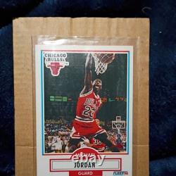 Michael Jordan flare 1990 dunk card mint condition blue and red border
