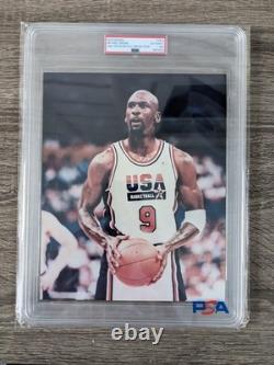 Michael Jordan photograph 1992 USA Basketball Dream Team Type Ill? PSA