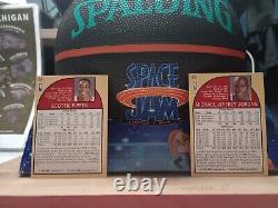 Michael Jordan rookie card+ Scottie pippin and Space jam basketball rare mint