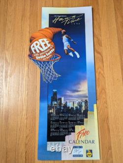 Michael Jordan's Hang Time 1990 Illinois Lottery In-Store Display RARE