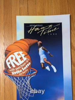 Michael Jordan's Hang Time 1990 Illinois Lottery In-Store Display RARE