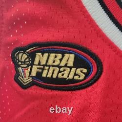 Micheal Jordan Chicago Bulls Red 97-98 NBA Finals M&N Authentic Jersey Large New
