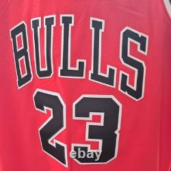 Micheal Jordan Chicago Bulls Red 97-98 NBA Finals M&N Authentic Jersey Large New