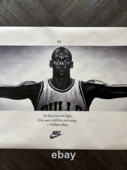 Micheal Jordan WINGS Poster Nike Ad Poster Vintage Print