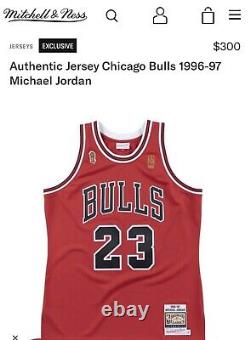 Mitchell and Ness Michael Jordan Jersey finals Chicago Bulls size L