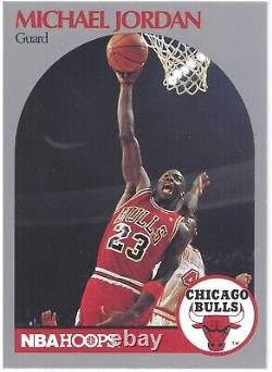 NBA Hoops 1990 Michael Jordan Basketball Card Number 65