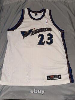 NBA MICHAEL JORDAN WASHINGTON WIZARDS NIKE AUTHENTIC JERSEY Sz 56