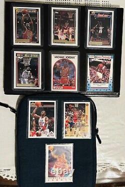 NBA Michael Jordan Lot Of (9). Topps Gold, Fleer, Upper Deck. N/M Condition