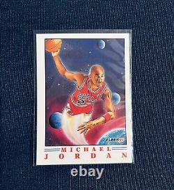 NBA Michael Jordan Lot Of (9). Topps Gold, Fleer, Upper Deck. N/M Condition