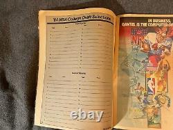 NBA Today 1984 Draft Guide Michael Jordan & Olajuwon Barkley Perkins Vintage