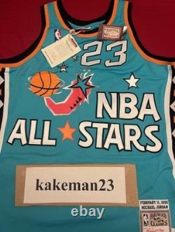 NEW wTAGS Mitchell & Ness Authentic Michael Jordan All-Star 1996 Sz 44 L Air J