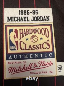 NEW wTAGS Mitchell & Ness Authentic Michael Jordan Bulls sz 44 L Air Jordan Pin