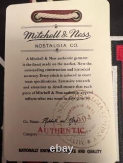NEW wTAGS Mitchell & Ness Authentic Michael Jordan Bulls sz 44 L Air Jordan Pin