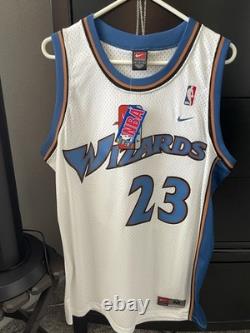 NWT 2000s whiteAuthentic Michael Jordan Nike Washington Wizards Jersey Size M 40