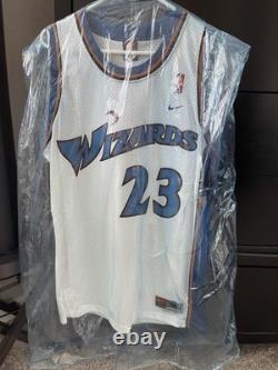 NWT 2000s whiteAuthentic Michael Jordan Nike Washington Wizards Jersey Size M 40