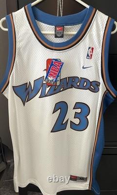 NWT 2000s whiteAuthentic Michael Jordan Nike Washington Wizards Jersey Size M 40