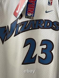 NWT 2000s whiteAuthentic Michael Jordan Nike Washington Wizards Jersey Size M 40