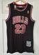 NWT Michael Jordan #23 Black Pinstripes Chicago Bulls Mitchell & Ness 96-97 XL