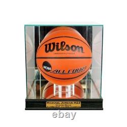 New Michael Jordan Glass & Mirror Basketball Display Case UV Made in USA