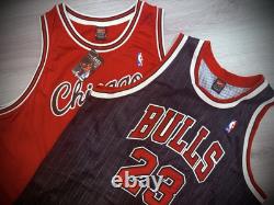 Nike Authentic Jordan Chicago Bulls Pinstriped/rookie Jerseys Sz 56 Flight 8403