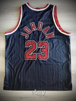 Nike Authentic Jordan Chicago Bulls Pinstriped/rookie Jerseys Sz 56 Flight 8403