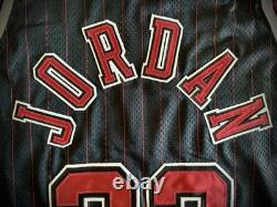 Nike Authentic Jordan Chicago Bulls Pinstriped/rookie Jerseys Sz 56 Flight 8403