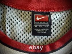 Nike Authentic Jordan Chicago Bulls Pinstriped/rookie Jerseys Sz 56 Flight 8403