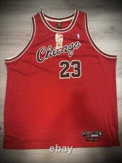 Nike Authentic Jordan Chicago Bulls Pinstriped/rookie Jerseys Sz 56 Flight 8403