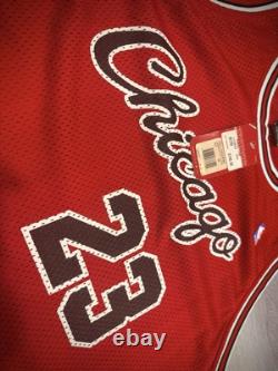 Nike Authentic Jordan Chicago Bulls Pinstriped/rookie Jerseys Sz 56 Flight 8403