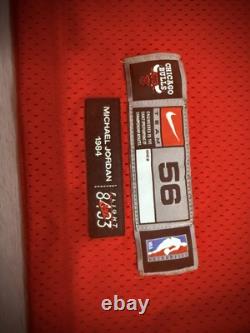 Nike Authentic Jordan Chicago Bulls Pinstriped/rookie Jerseys Sz 56 Flight 8403
