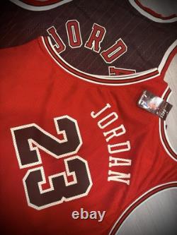 Nike Authentic Jordan Chicago Bulls Pinstriped/rookie Jerseys Sz 56 Flight 8403
