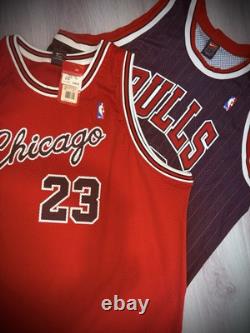 Nike Authentic Jordan Chicago Bulls Pinstriped/rookie Jerseys Sz 56 Flight 8403