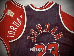 Nike Authentic Jordan Chicago Bulls Pinstriped/rookie Jerseys Sz 56 Flight 8403