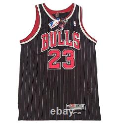 Nike Authentic Michael Jordan 1984 Flight 8403 Chicago Bulls Pinstripe Jersey 48