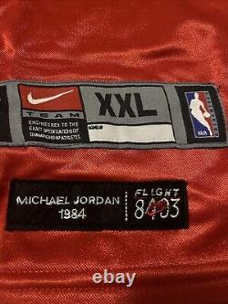 Nike Authentic Michael Jordan Chicago Bulls 23 Jersey Red XXL Flight 8403