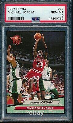 PSA 10 MICHAEL JORDAN 1992-93 Fleer Ultra Chicago Bulls HOF GOAT RARE GEM MINT