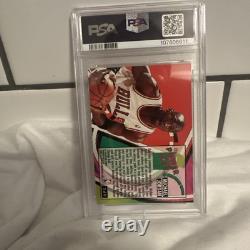 PSA 7 1993 Fleer Ultra Power In The Key #2 Michael Jordan Chicago Bulls