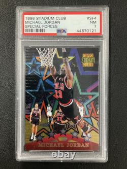 PSA 7 1996 Stadium Club Special Forces #SF4 Michael Jordan CHICAGO BULLS