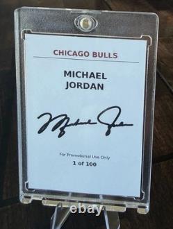 RARE (1 of 100) Michael Jordan Cracked Iced (Promo Card) Chicago Bulls NBA