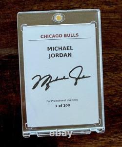 RARE (1 of 100) Michael Jordan Future Stars Basketball Promo Card Chicago Bulls