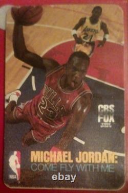 RARE! 1989 Michael Jordan Cloth Promo Card Come Fly With Me