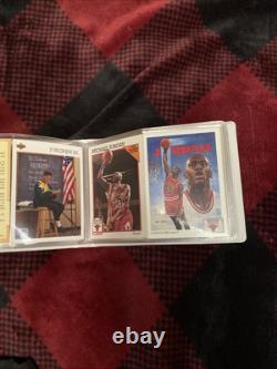 RARE MICHAEL JORDAN CARDS 12 Page Binder