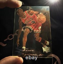 RARE Michael Jordan 1995 Metal Slick Silver #3 Bulls Card (CRYSTAL CLEAR)