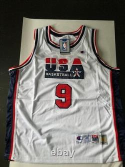 RARE Michael Jordan #9 1992 Dream Team Olympics Champion Jersey Sz 48