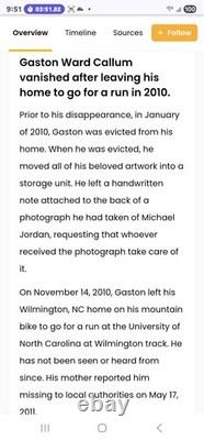 RARE Michael Jordan Len Bias Photo Poster UNC Tar Heels Nike GASTON WARD CALLUM