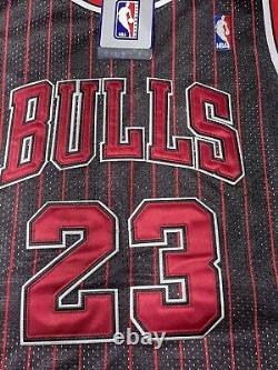 Rare NWT Authentic Nike Michael Jordan Chicago Bulls Pinstripe Players Jersey 50