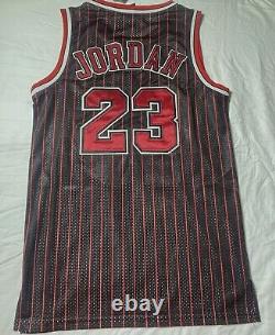 Rare NWT Authentic Nike Michael Jordan Chicago Bulls Pinstripe Players Jersey 50