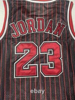 Rare NWT Authentic Nike Michael Jordan Chicago Bulls Pinstripe Players Jersey 50