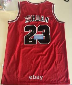 SIGNED Autographed Michael Jordan Chicago Bulls #23 FINALS Jersey Throwback