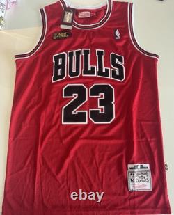 SIGNED Autographed Michael Jordan Chicago Bulls #23 FINALS Jersey Throwback